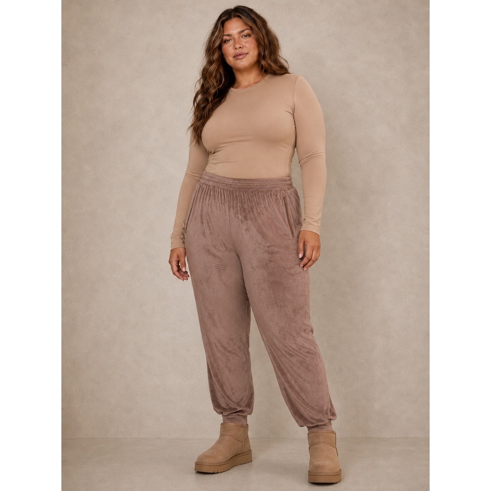 SKIMS Velour High Waist Jogger Sienna 4X